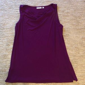 Cowl neck tank